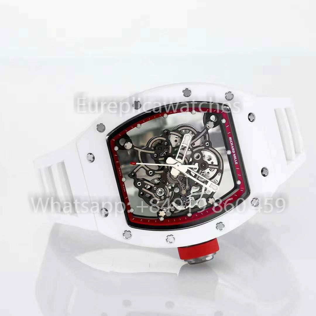 RICHARD MILLE RM055 Bianco ceramica Cassa 1:1 Best Clone APS Fabbrica Red quadrante