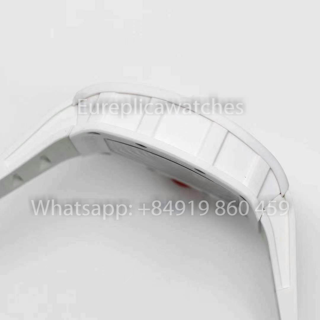 RICHARD MILLE RM055 Bianco ceramica Cassa 1:1 Best Clone APS Fabbrica Red quadrante