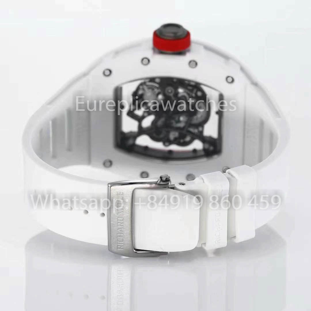 RICHARD MILLE RM055 Bianco ceramica Cassa 1:1 Best Clone APS Fabbrica Red quadrante
