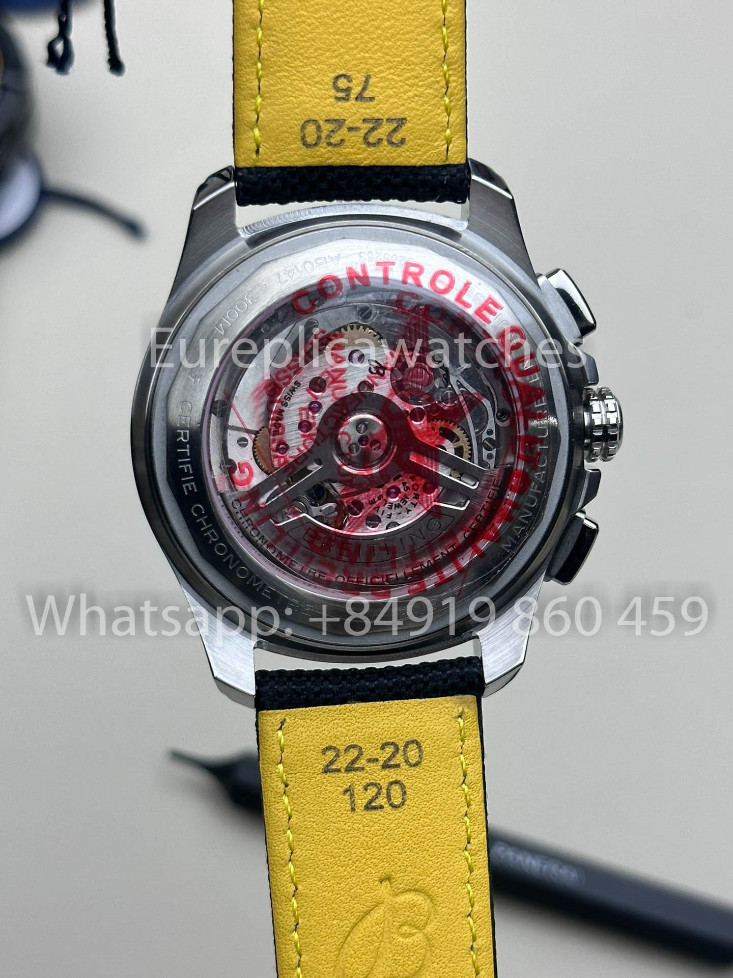 Avenger B01 cronografo 44 acciaio inossidabile - AB0147101B1A1 Nero 1:1 Best Clone BLS Fabbrica