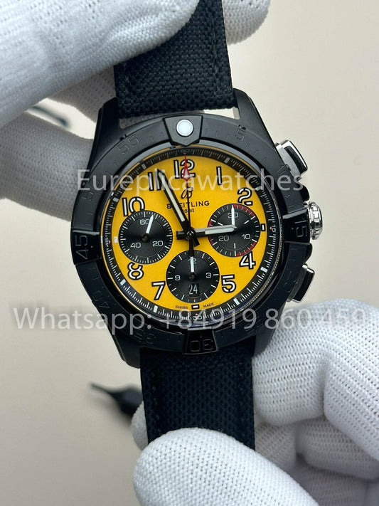Breitling Avenger B01 cronografo 44 Night Mission 1:1 Best Clone BLS Fabbrica Nero cinturino