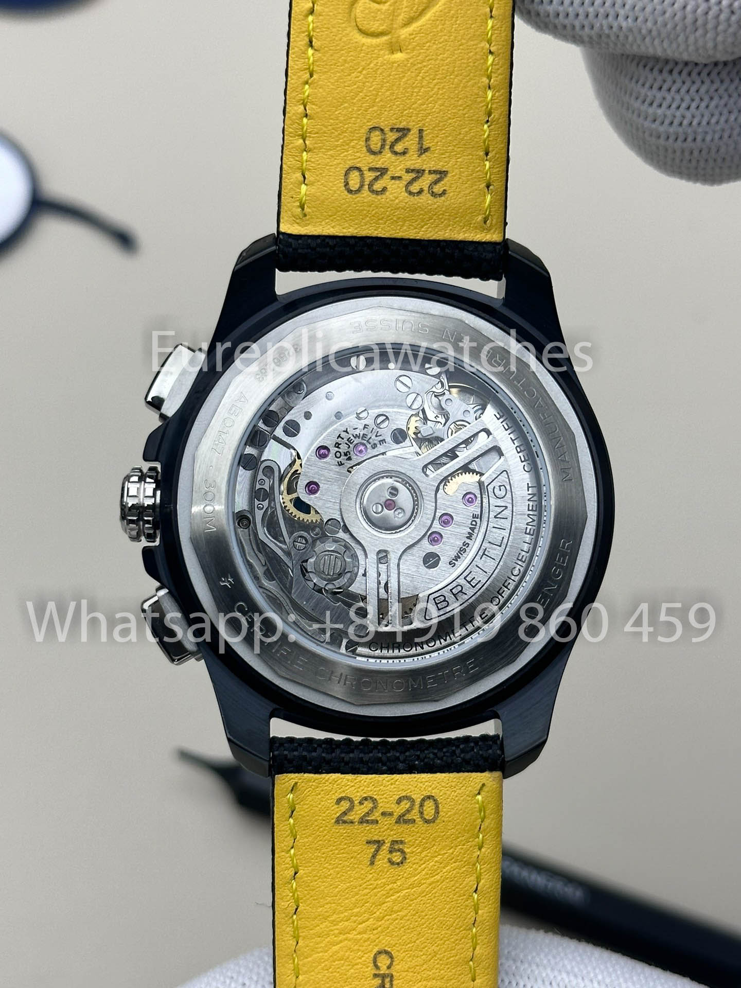 Breitling Avenger B01 cronografo 44 Night Mission 1:1 Best Clone BLS Fabbrica Nero cinturino