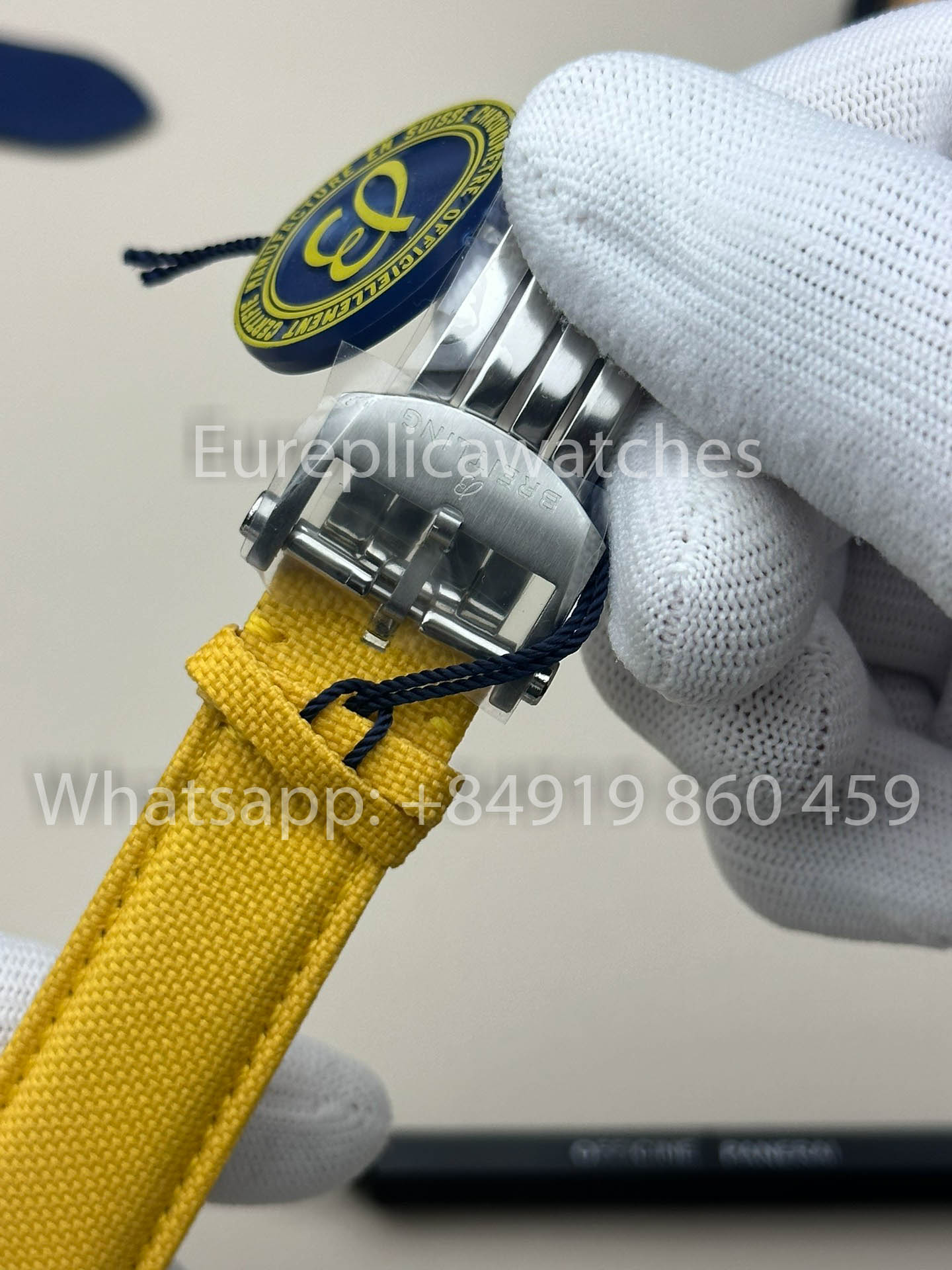 Breitling Avenger B01 cronografo 44 Night Mission 1:1 Best Clone BLS Fabbrica Yellow cinturino