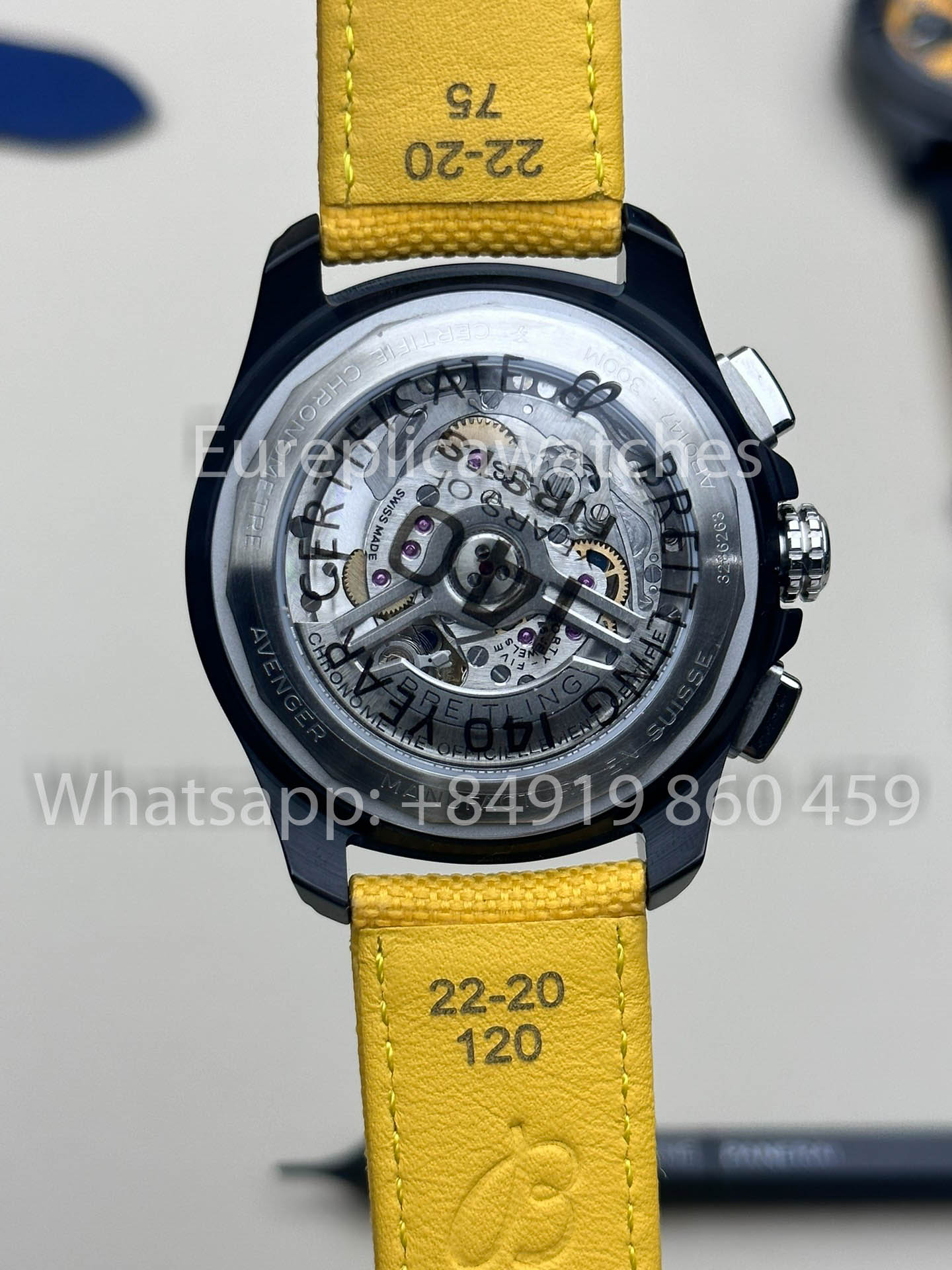 Breitling Avenger B01 cronografo 44 Night Mission 1:1 Best Clone BLS Fabbrica Yellow cinturino