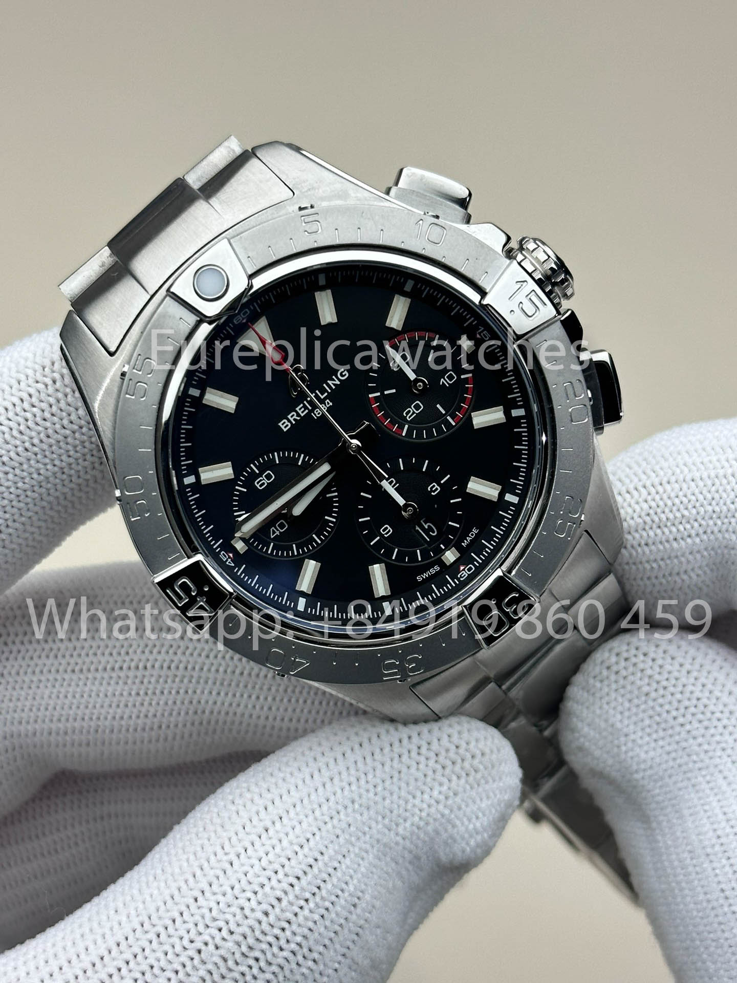 Breitling Avenger B01 cronografo 44 acciaio inossidabile - AB0147101B1A1 Nero 1:1 Best Clone BLS Fabbrica SS