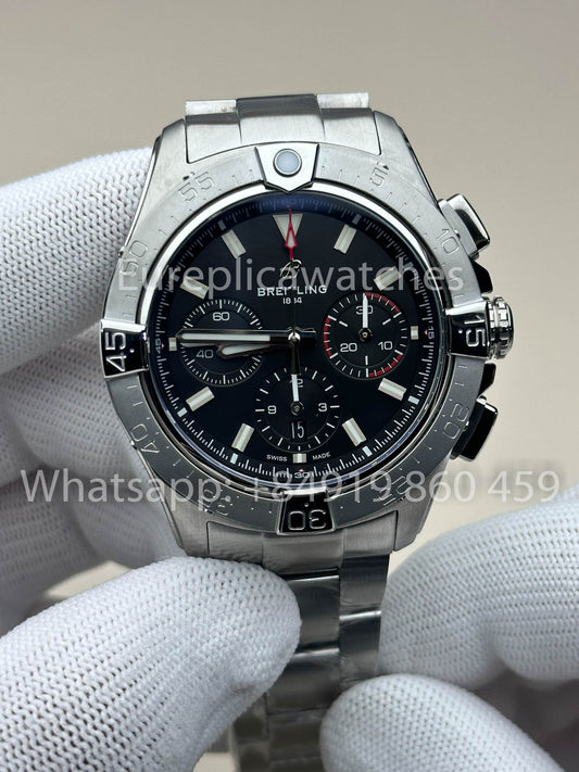 Breitling Avenger B01 cronografo 44 acciaio inossidabile - AB0147101B1A1 Nero 1:1 Best Clone BLS Fabbrica SS