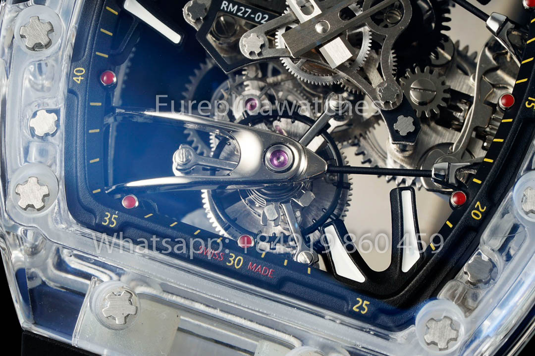 Richard Mille RM 56-02 Tourbillon 1:1 Best Clone RM Fabbrica Black Rubber cinturino Newest version