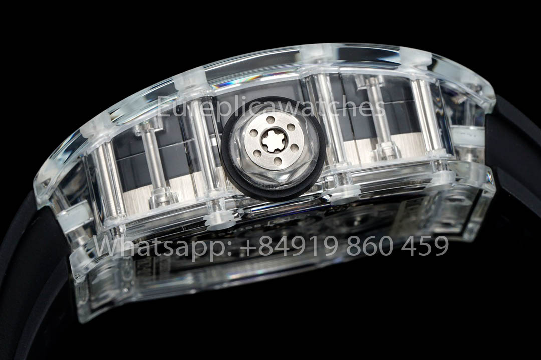 Richard Mille RM 56-02 Tourbillon 1:1 Best Clone RM Fabbrica Black Rubber cinturino Newest version