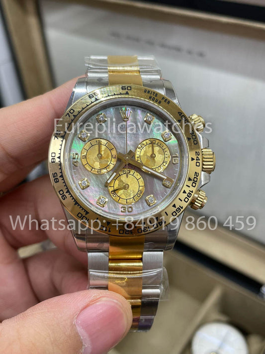 Rolex Cosmograph Daytona M116503-0007 Mother of Pearl 1:1 Best Clone CounterWeight Gold and Silver