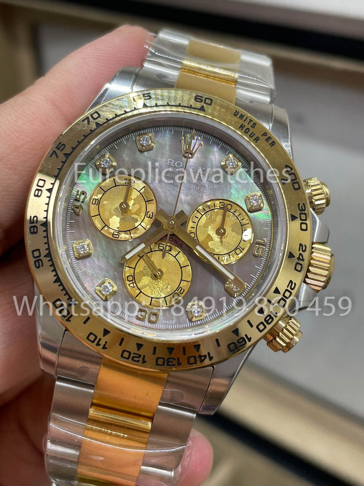Rolex Cosmograph Daytona M116503-0007 Mother of Pearl 1:1 Best Clone CounterWeight Gold and Silver