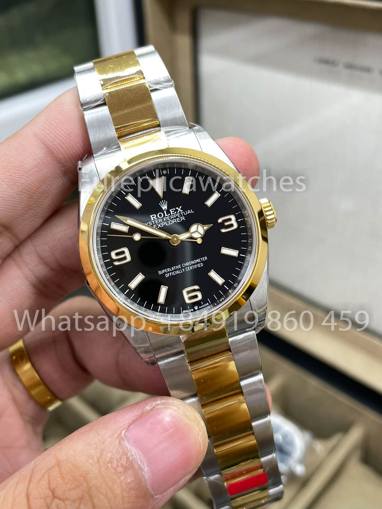 Rolex Explorer 124273-0001 quadrante nero Oyster 36mm 1:1 Best Clone VS Fabbrica 3230 movimento