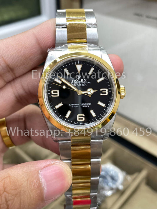 Rolex Explorer 124273-0001 quadrante nero Oyster 36mm 1:1 Best Clone VS Fabbrica 3230 movimento