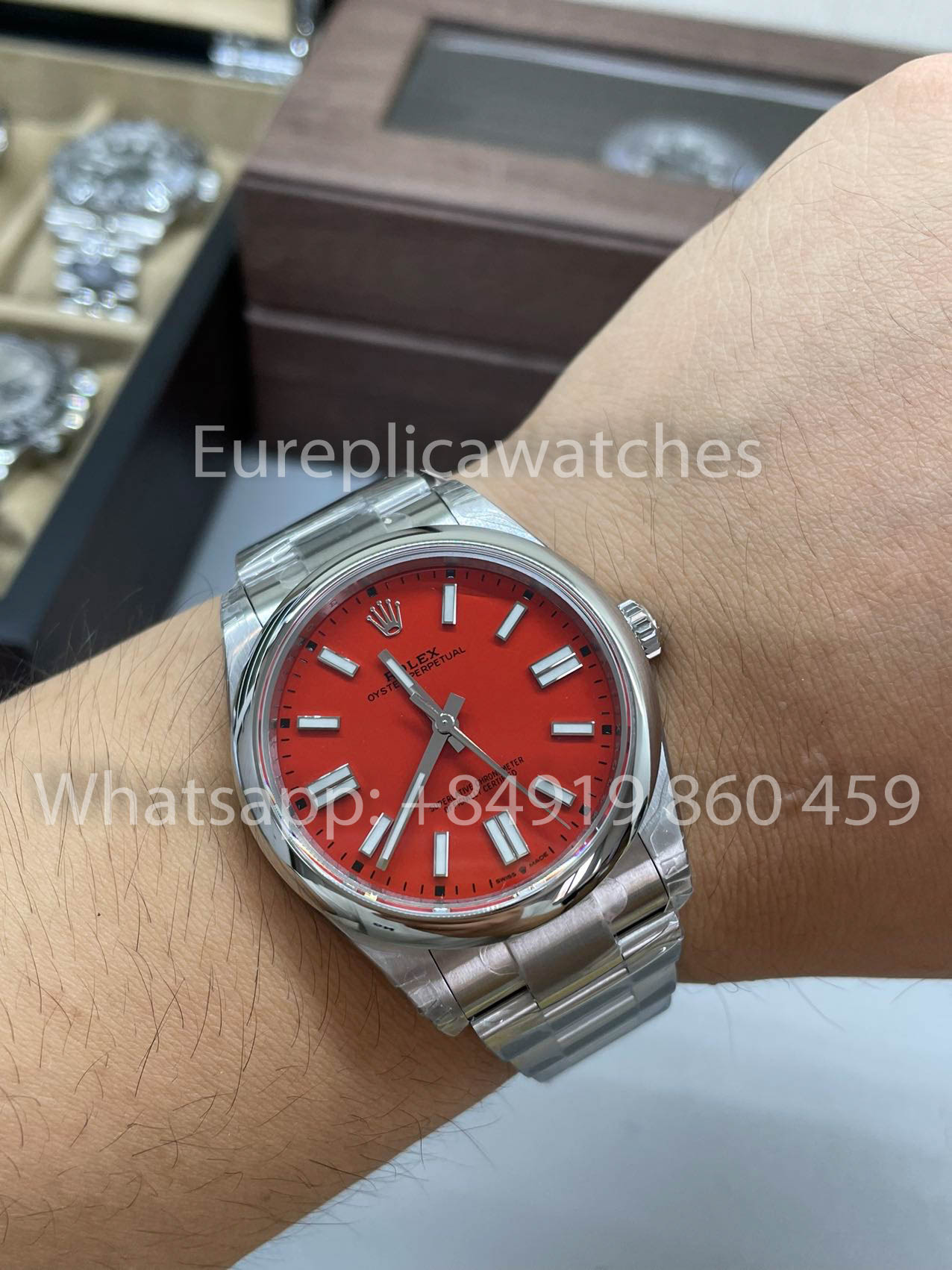 Rolex Oyster Perpetual M124300 41MM 1:1 Best Clone VS Fabbrica Red quadrante