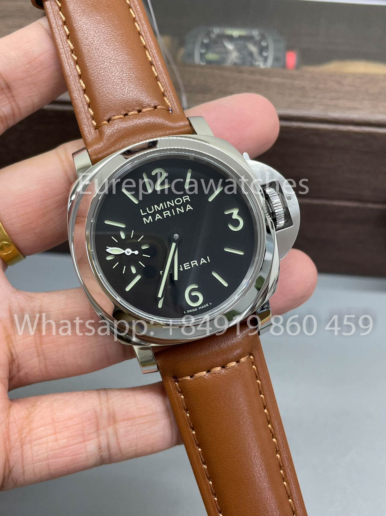 Panerai Luminor Marina PAM111 HW Fabbrica 1:1 Best Clone Free Gomma cinturino