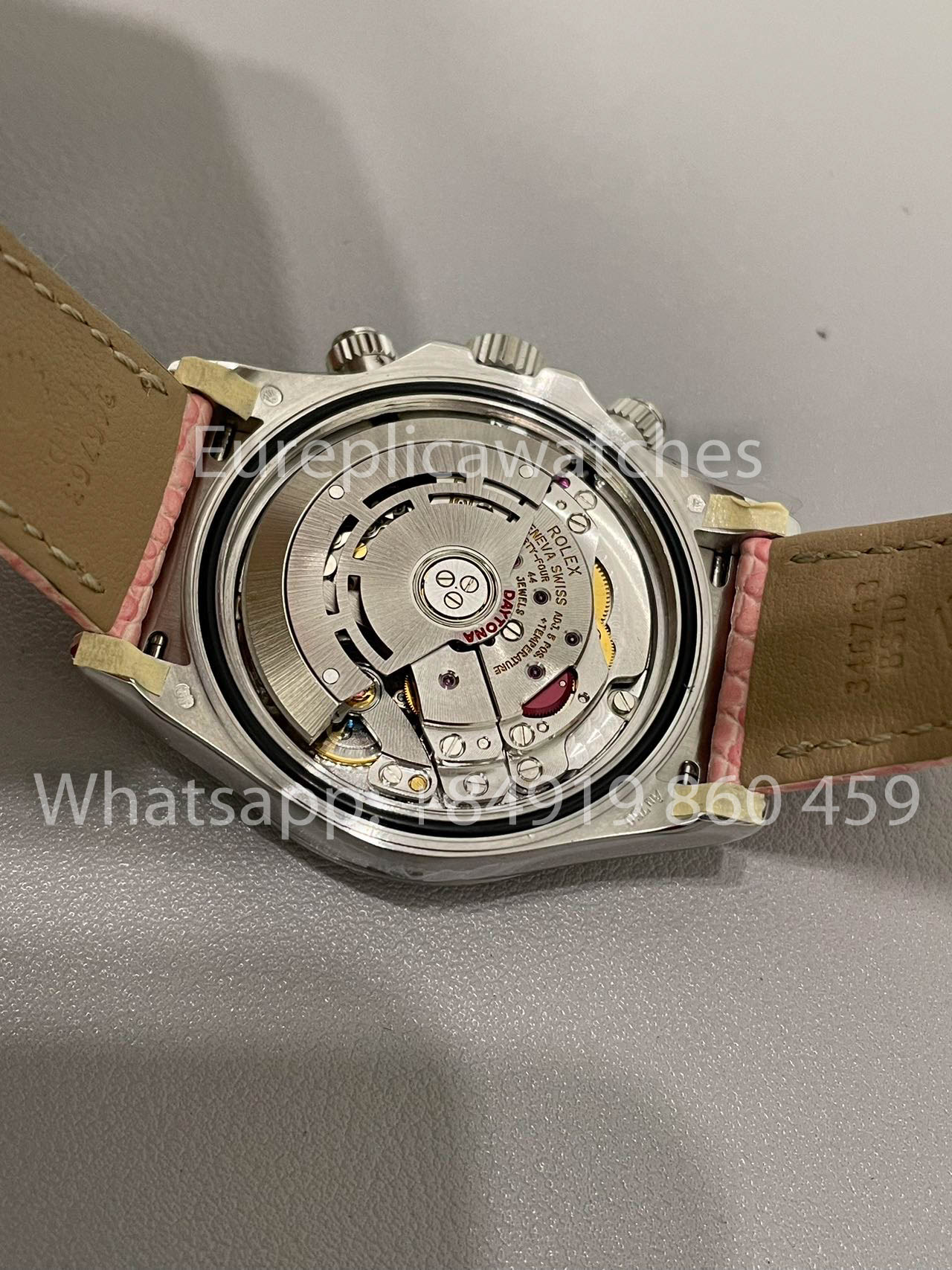 Rolex Cosmograph Daytona 116519 Custom by Wukong Fabbrica Pink cinturino