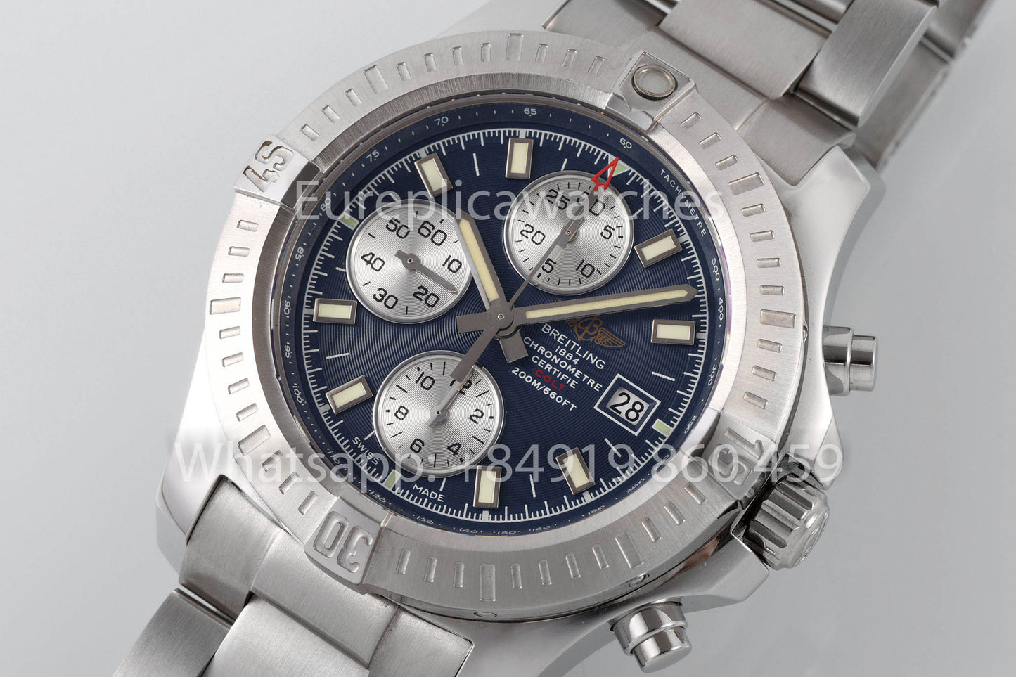 Breitling Colt A57035 acciaio inossidabile 1:1 Best Clone EF Fabbrica quadrante blu