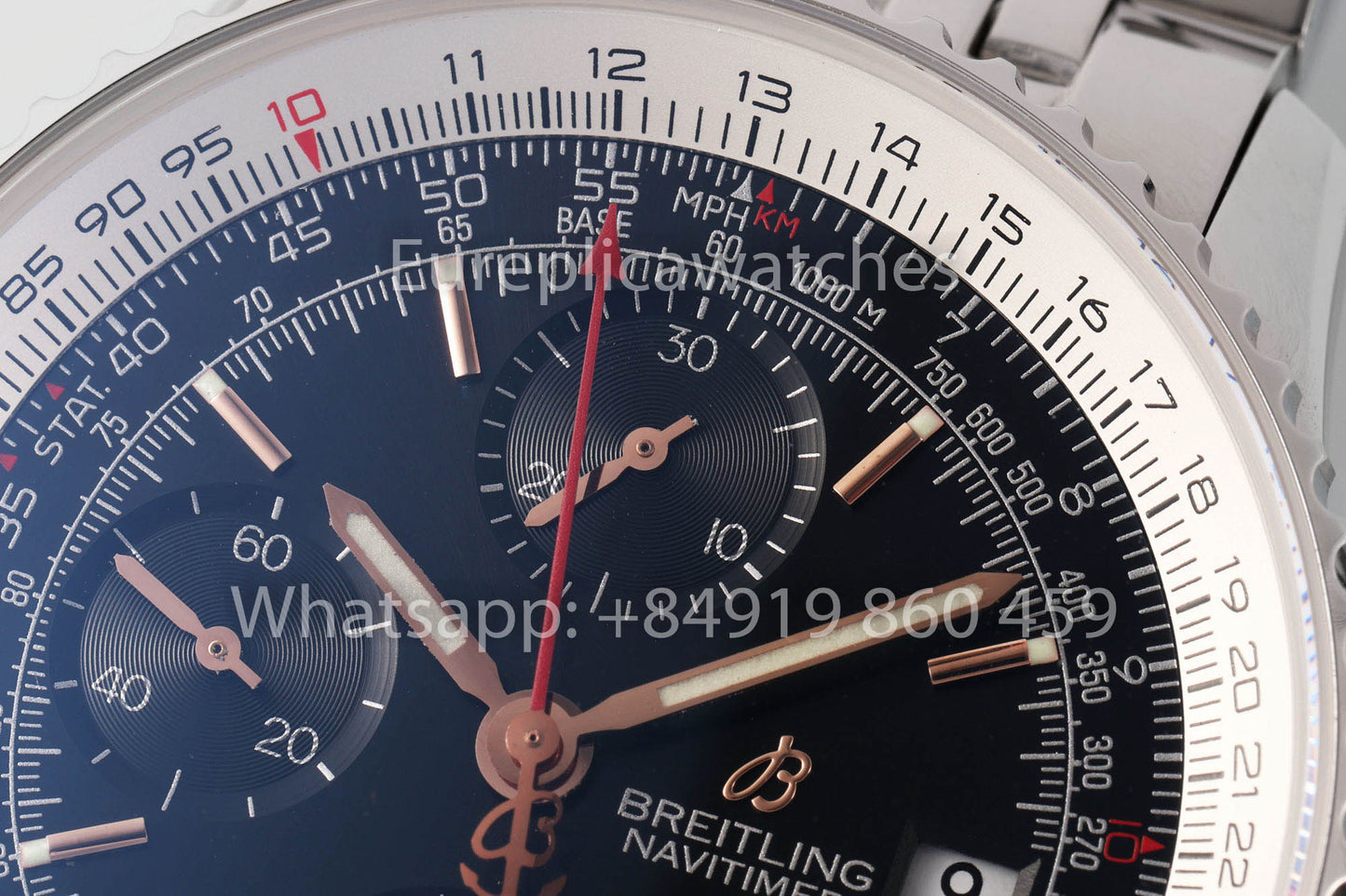 BREITLING Navitimer cronografo 41A13324121B1A1  quadrante nero 1:1 Best Clone EF Fabbrica RS
