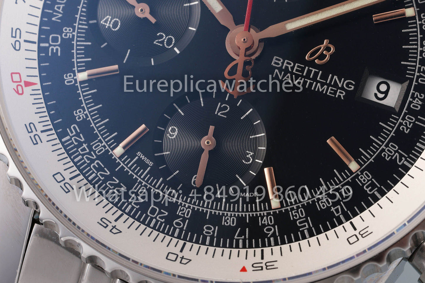 BREITLING Navitimer cronografo 41A13324121B1A1  quadrante nero 1:1 Best Clone EF Fabbrica RS