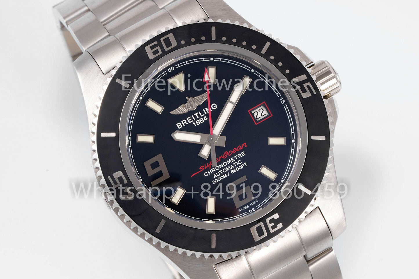 Breitling Superocean 44 A17391  1:1 Best Clone acciaio inossidabile EF Fabbrica Red Hands