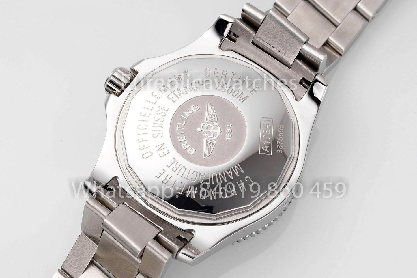 Breitling Superocean 44 A17391  1:1 Best Clone acciaio inossidabile EF Fabbrica Bianco Hands