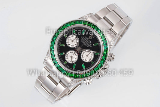 Rolex Daytona Rainbow Verde lunetta 40mm 1:1 Best Clone EF Fabbrica SS
