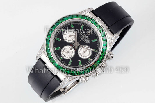 Rolex Daytona Rainbow Verde lunetta 40mm 1:1 Mejor clon EF Fabbrica