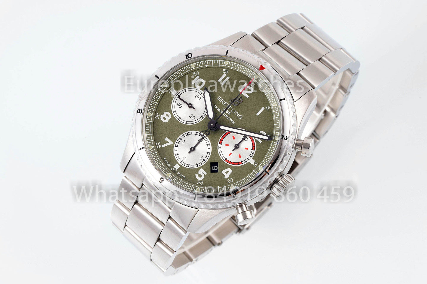 Breitling Aviator 8 Ab01192a1l1a1 quadrante verde 1:1 Best Clone EF Fabbrica acciaio inossidabile