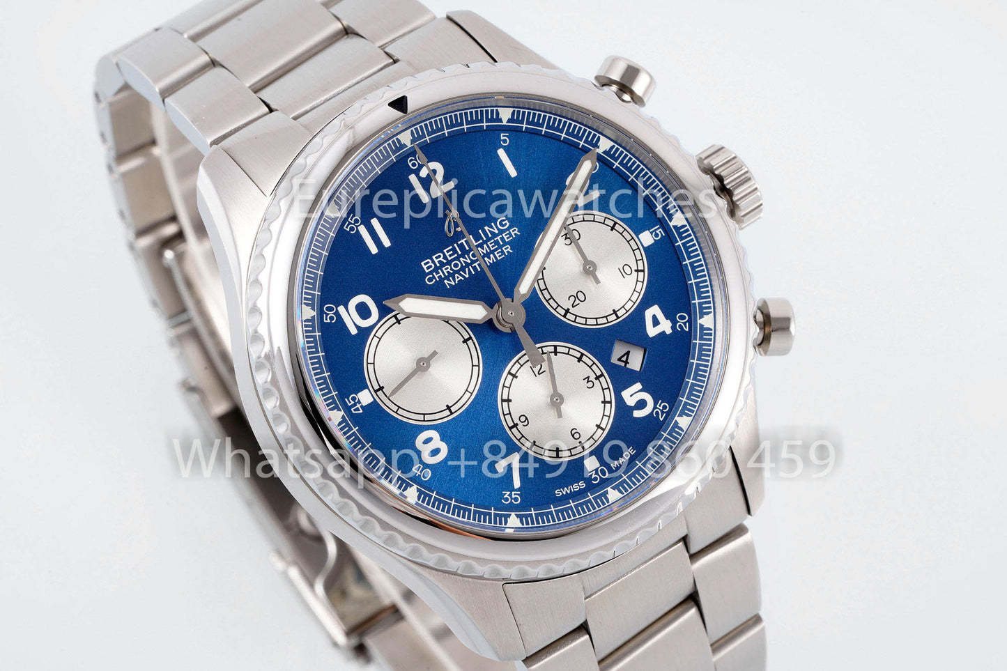 Breitling Aviator 8 AB01194A1B1X1 quadrante blu 1:1 Best Clone EF Fabbrica acciaio inossidabile