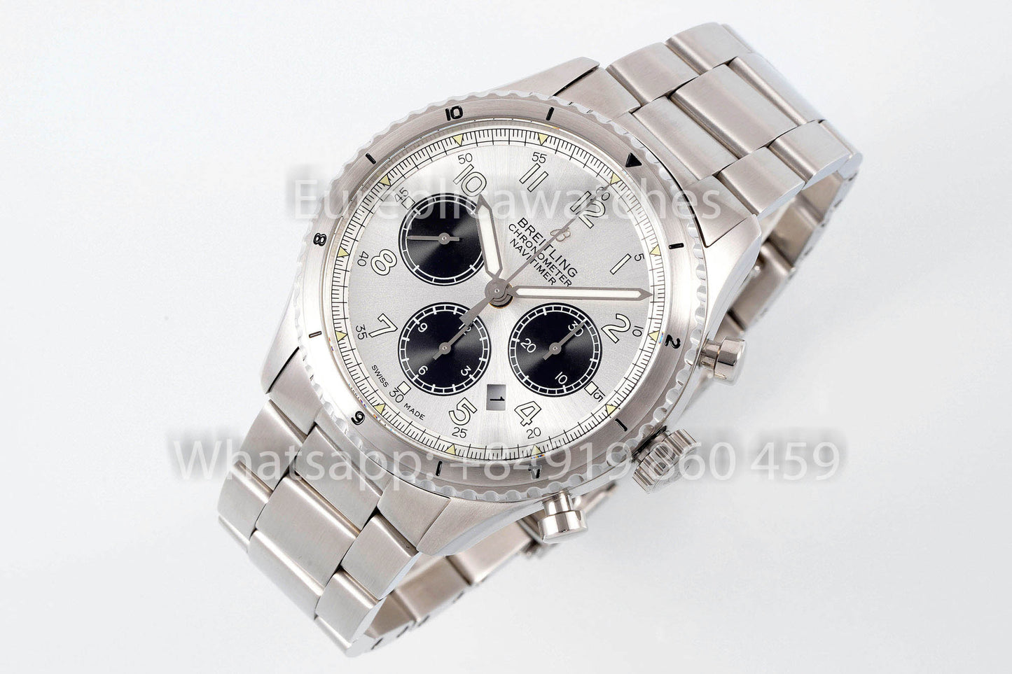 Breitling Aviator 8 AB01194A1B1X1 quadrante bianco 1:1 Best Clone EF Fabbrica acciaio inossidabile