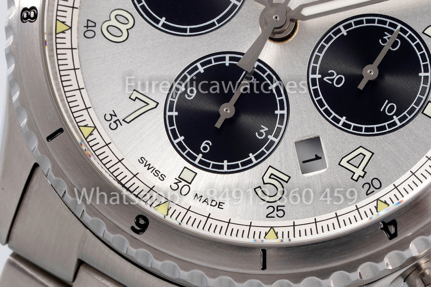Breitling Aviator 8 AB01194A1B1X1 quadrante bianco 1:1 Best Clone EF Fabbrica acciaio inossidabile