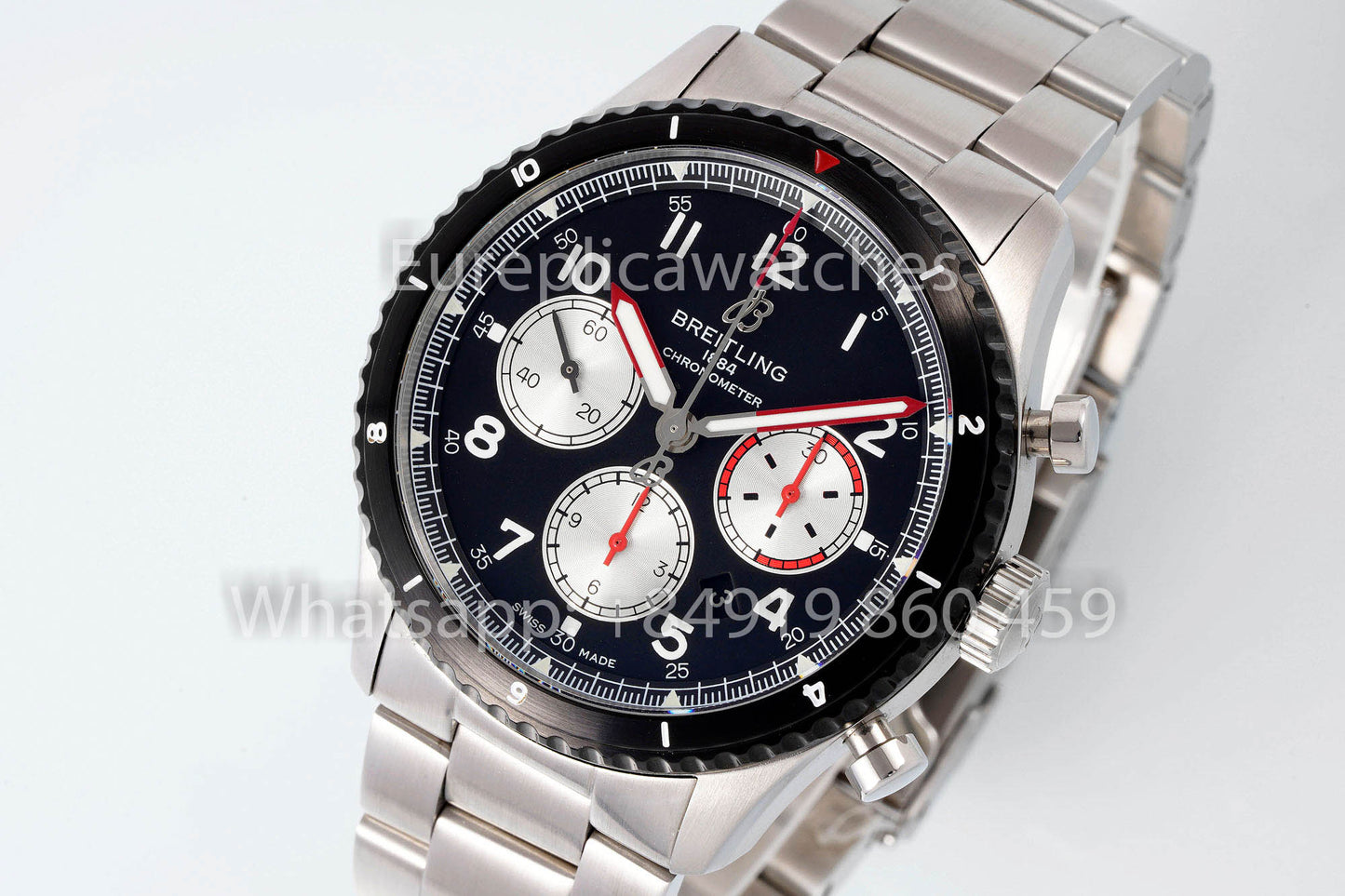 Breitling Aviator 8 AB01194A1B1X1 quadrante nero 1:1 Best Clone EF Fabbrica acciaio inossidabile
