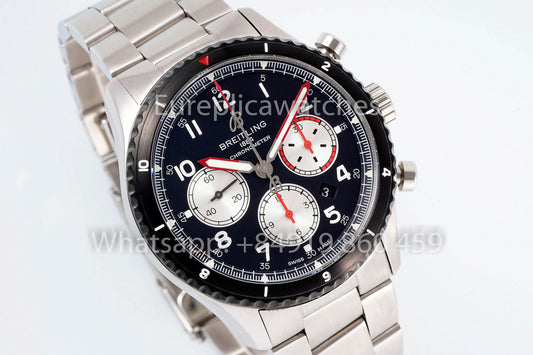Breitling Aviator 8 AB01194A1B1X1 quadrante nero 1:1 Best Clone EF Fabbrica acciaio inossidabile