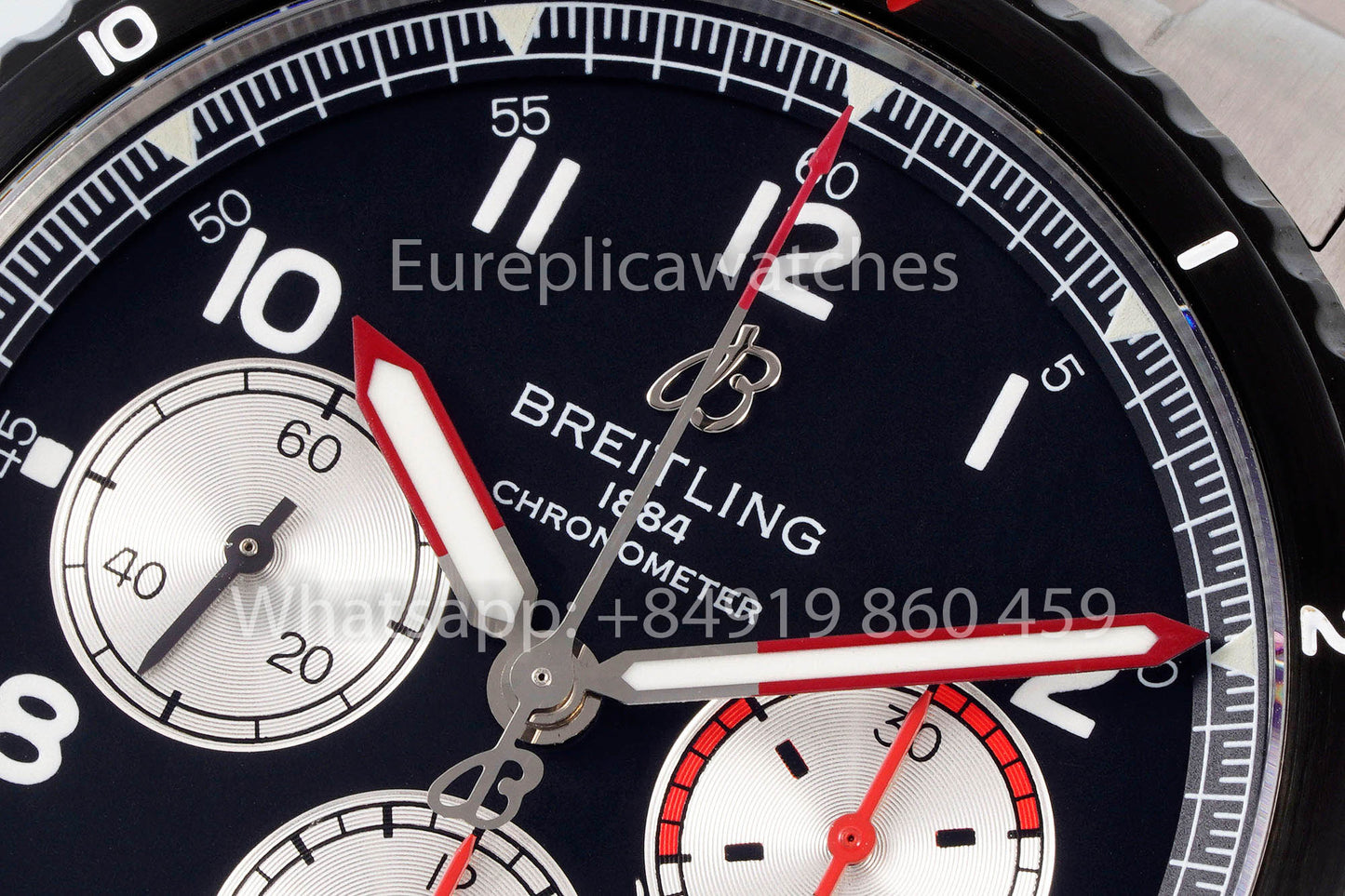 Breitling Aviator 8 AB01194A1B1X1 quadrante nero 1:1 Best Clone EF Fabbrica acciaio inossidabile