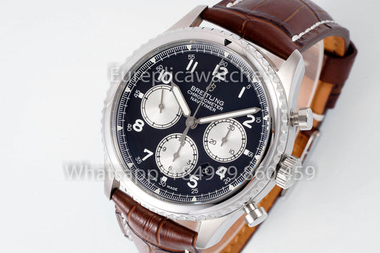 Breitling Aviator AB01194A1B1X1 quadrante nero Brown cinturino 1:1 Best Clone EF Fabbrica