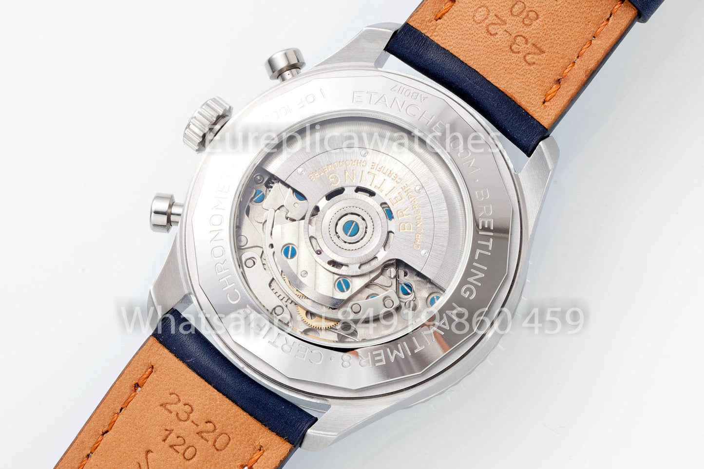 Breitling Aviator AB01194A1B1X1 quadrante bianco Blu cinturino 1:1 Best Clone EF Fabbrica