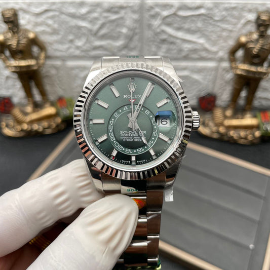 Rolex Sky Dweller M336934-0001 1:1 Best Edition ZF Fabbrica Green Dial
