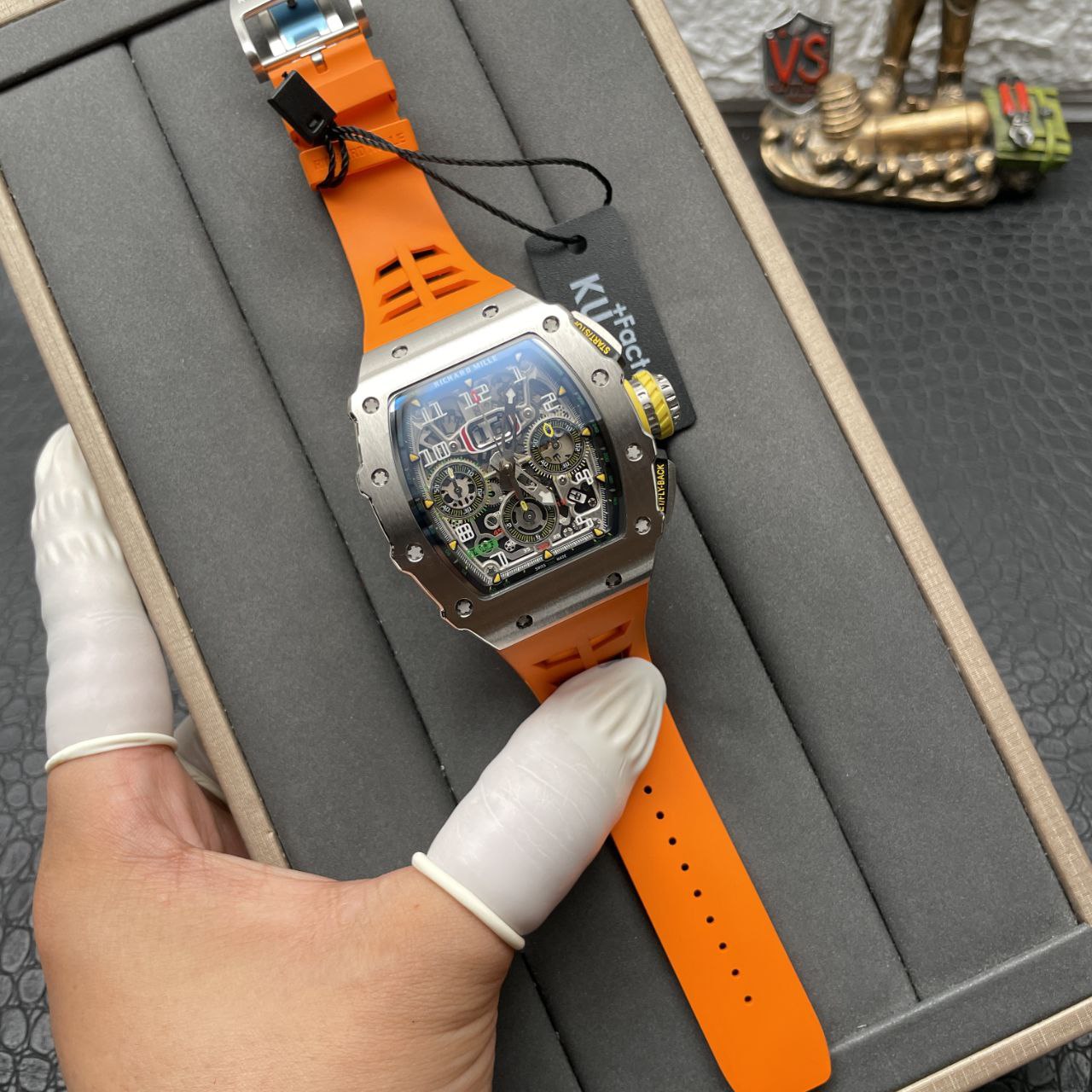 Richard Mille RM11-03 1:1 Best Edition KV Fabbrica Orange cinturino