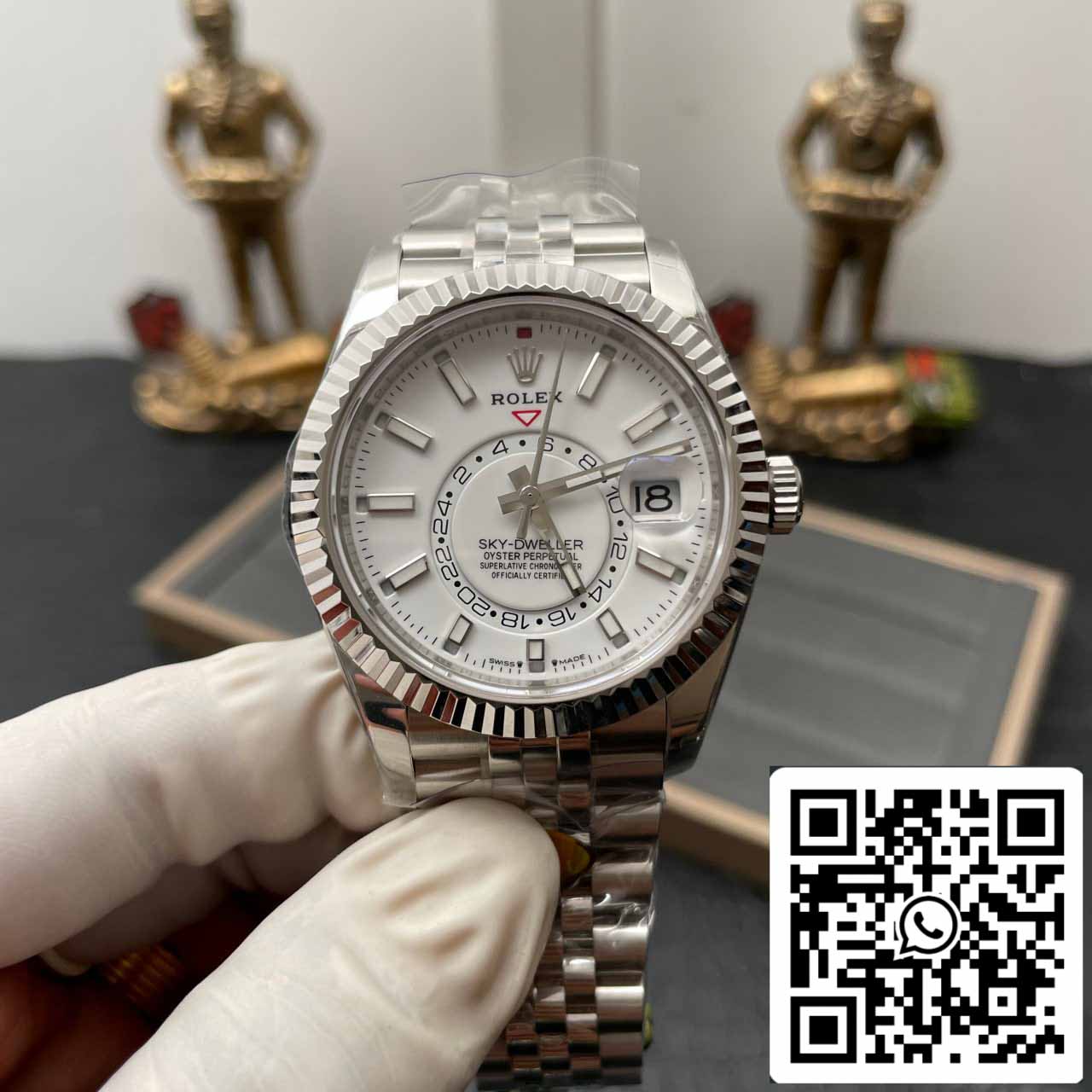 Rolex Sky Dweller M336934-0003 1:1 Best Edition ZF Fabbrica White Dial