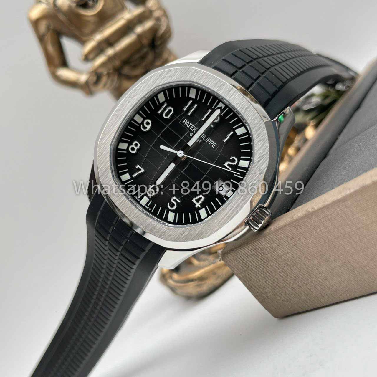 Patek Philippe Aquanaut 5167A-001 1:1 Best Clone 3K Fabbrica quadrante nero V3 new Buckle