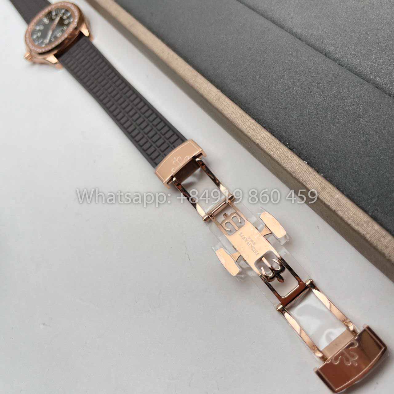 Patek Philippe Aquanaut 5067A Quartz movimento 1:1 Best Edition PPF Fabbrica Rose Gold Brown Dial