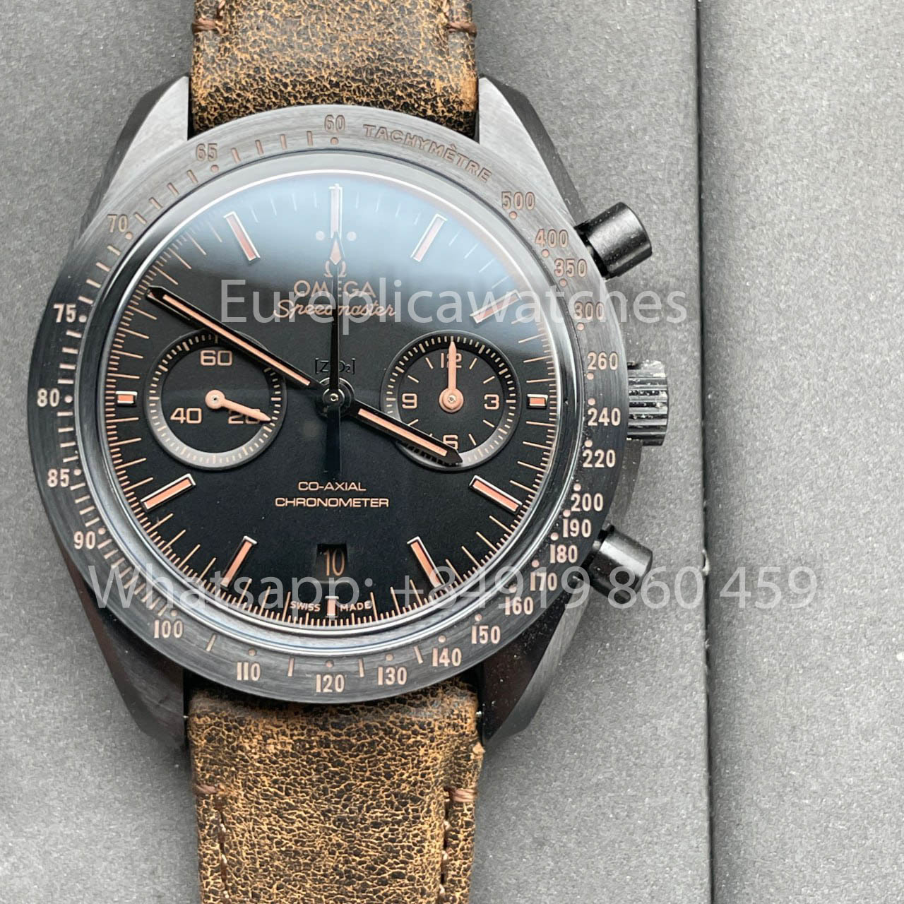 Omega Speedmaster 311.92.44.51.01.006 Moonwatch 1:1 Best Edition N1 Fabbrica Brown Leather cinturino