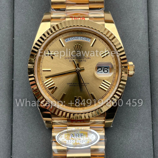 Rolex Day Date 40 M228238-0006 Yellow quadrante 1:1 edizione migliore AR Fabbrica 3255 movimento