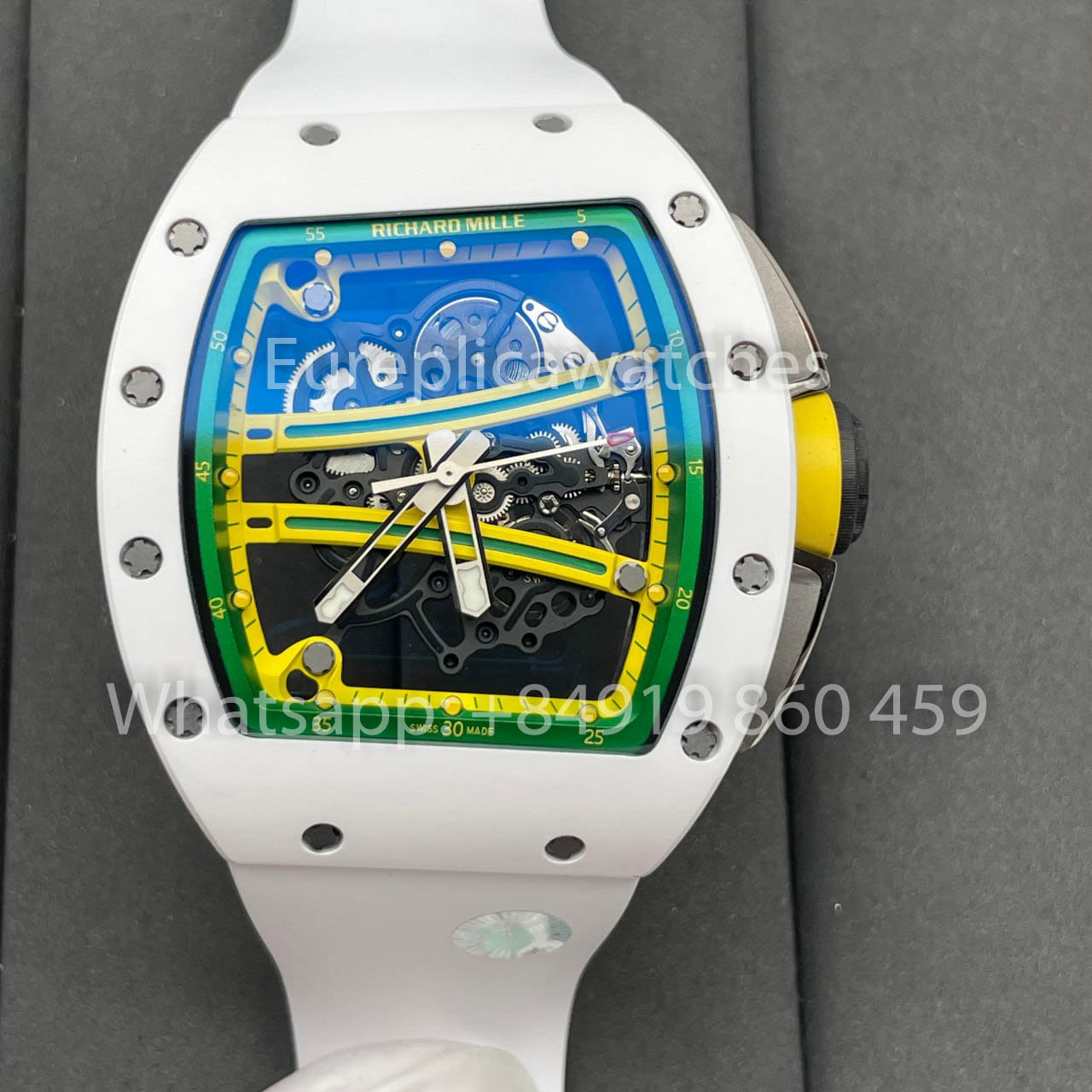Richard Mille RM061 TZP-N White Ceramic 1:1 Best Clone ZF Fabbrica