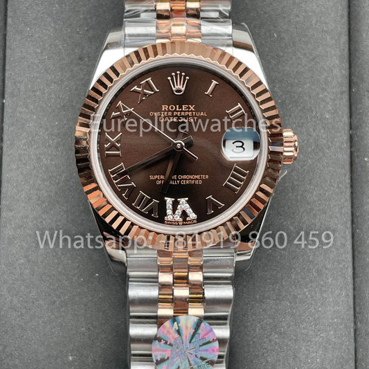 Rolex Datejust M278271-0004 31MM 1:1 edizione migliore A+ Fabbrica Brown quadrante