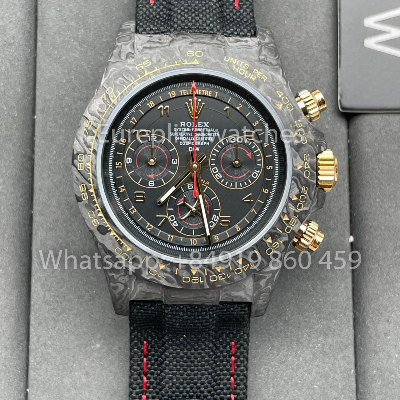 Rolex Daytona Aviva Grigio 01/10  NTPT Carbonio 1:1 Best Clone Diw Custom 4130 movimento