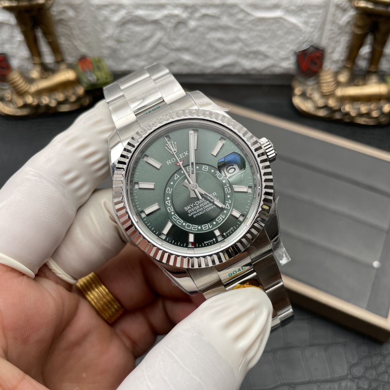 Rolex Sky Dweller M336934-0001 1:1 Best Edition ZF Fabbrica Green Dial