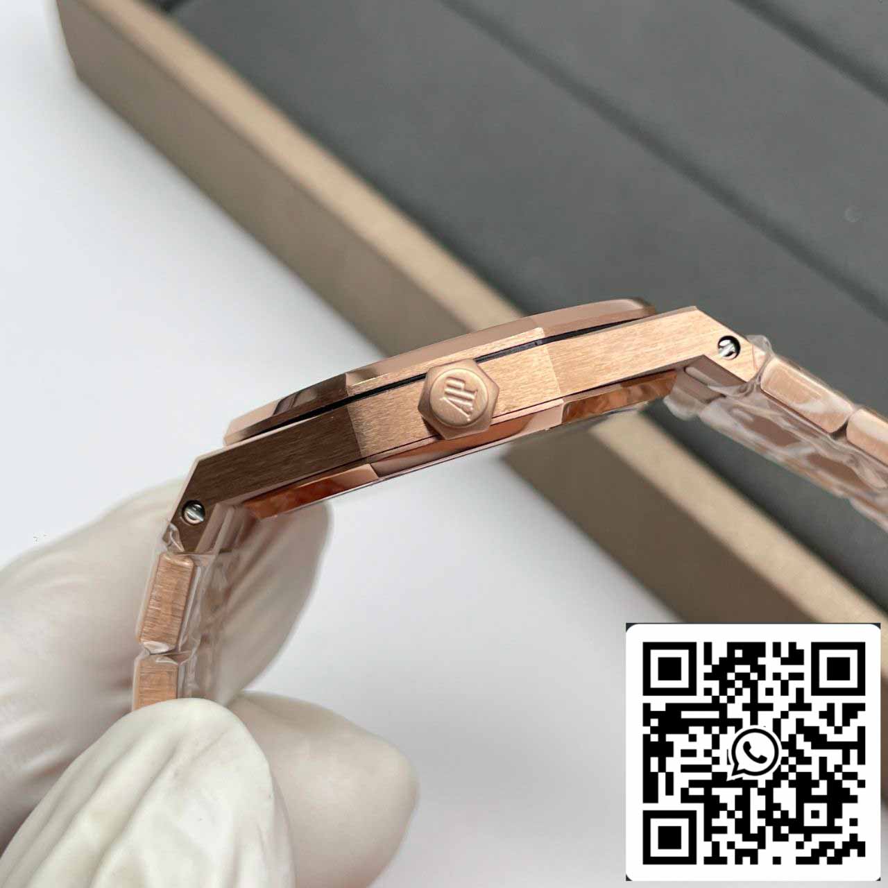 Audemars Piguet 67651 Quartz 33mm 1:1 Best Edition ZF Fabbrica White Dial Rose Gold