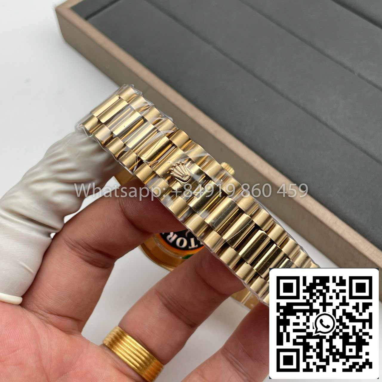 Rolex Day Date 40 Gold  228238-0007 1:1 Best Edition QF Fabbrica CounterWeight Version
