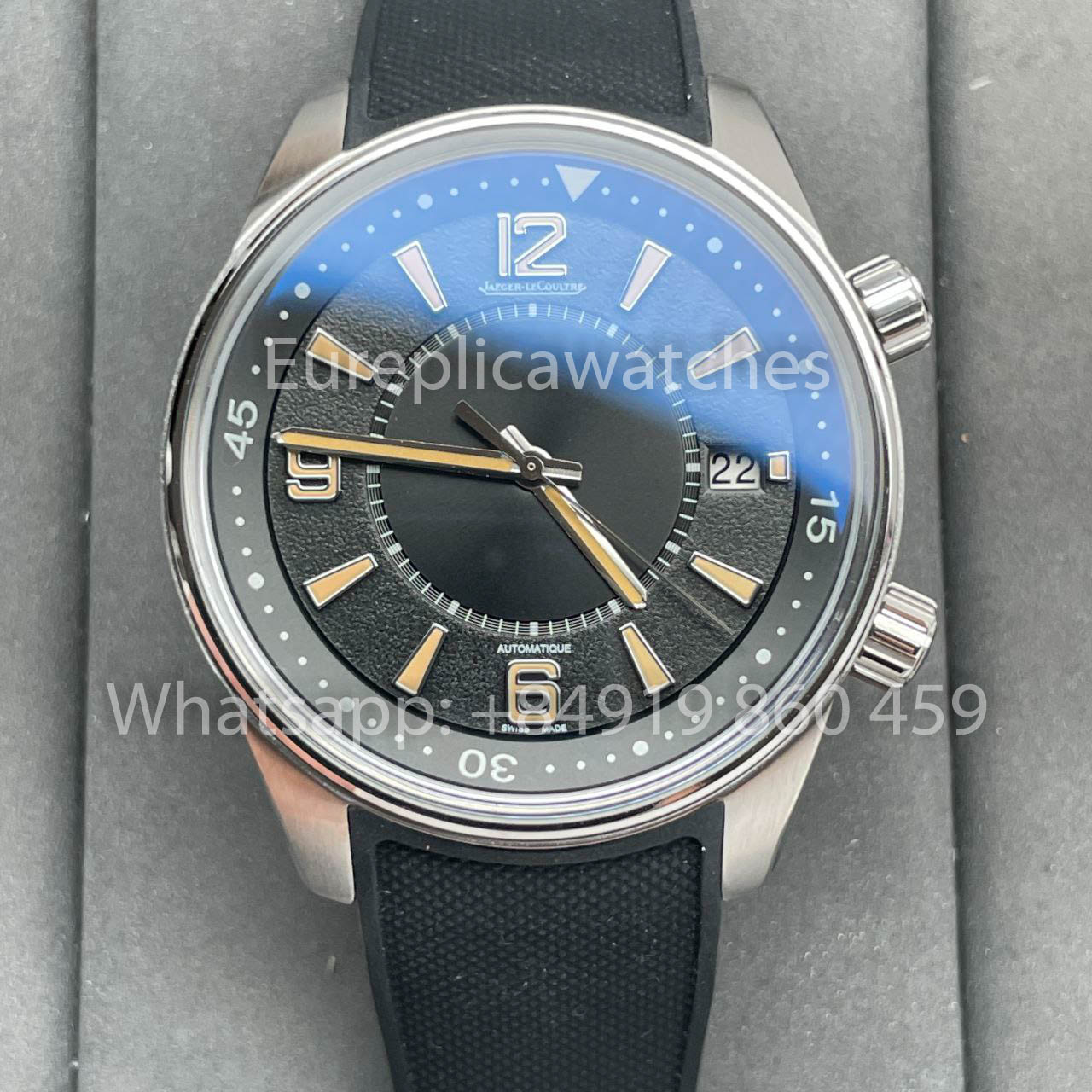Jaeger Lecoultre Polaris Memovox 1:1 Best Clone BLS Fabbrica Black Dial