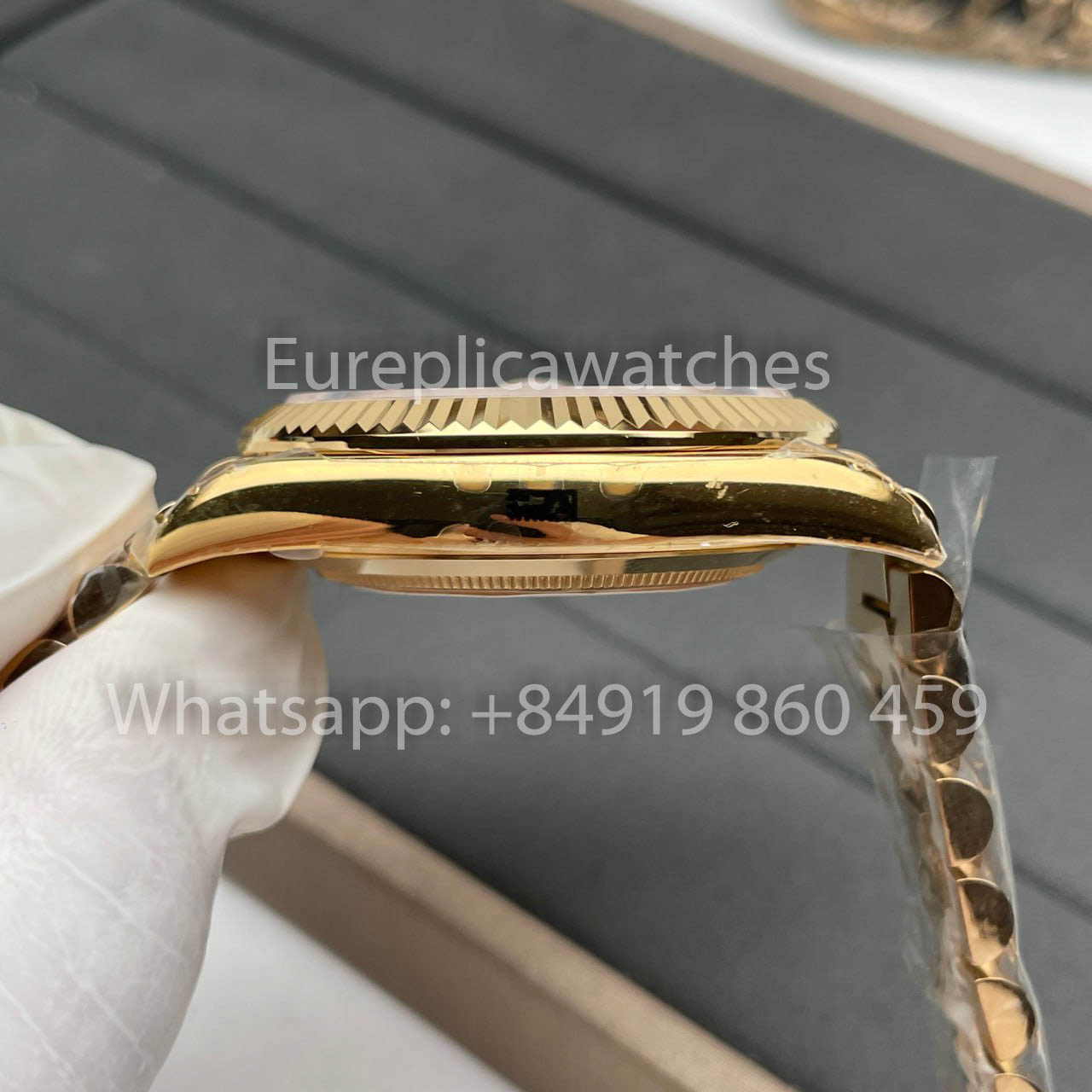 Rolex Yellow Gold Day Date 40 228238-0006 Yellow Dial  1:1 Best Clone KF Fabbrica 215 Gram